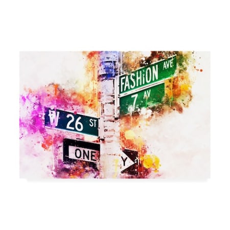 Philippe Hugonnard 'NYC Watercolor Collection - Fashion Ave' Canvas Art,12x19